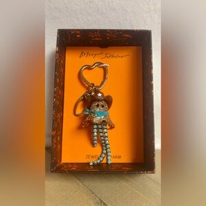 Betsey Johnson Ghost Cowboy Bag Charm/Keychain